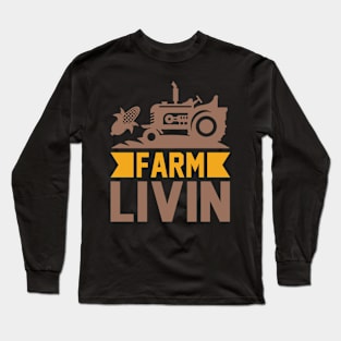 Farm Living T Shirt For Women Men Long Sleeve T-Shirt